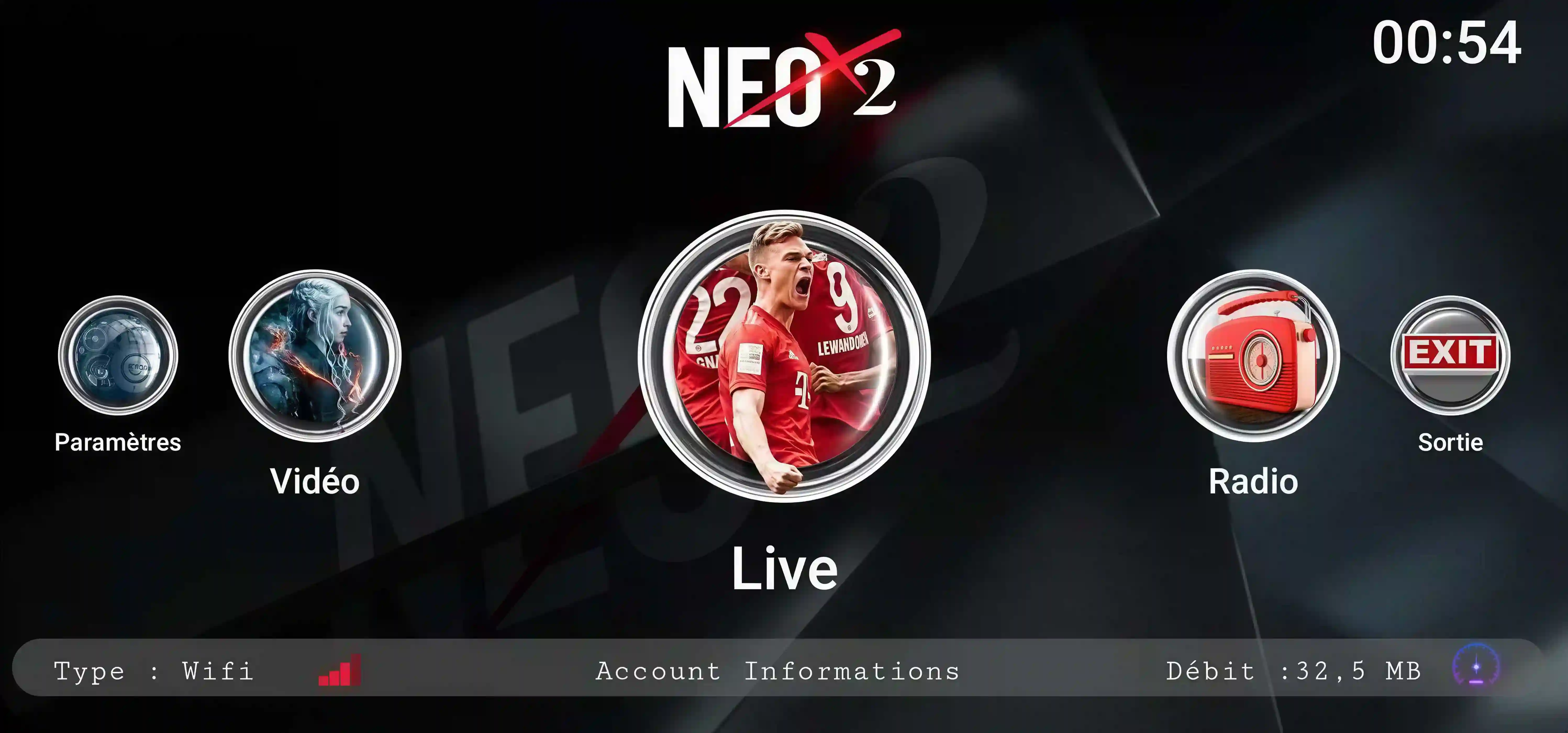 Interface Neox2 IPTV
